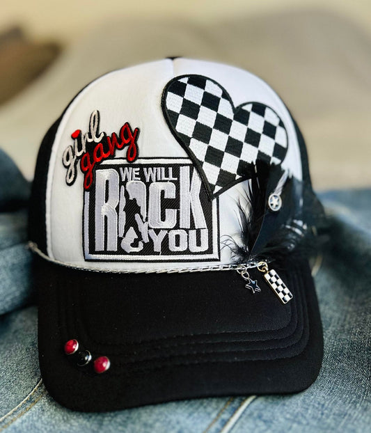 Trucker Hat- We Will Rock You- Girl Gang
