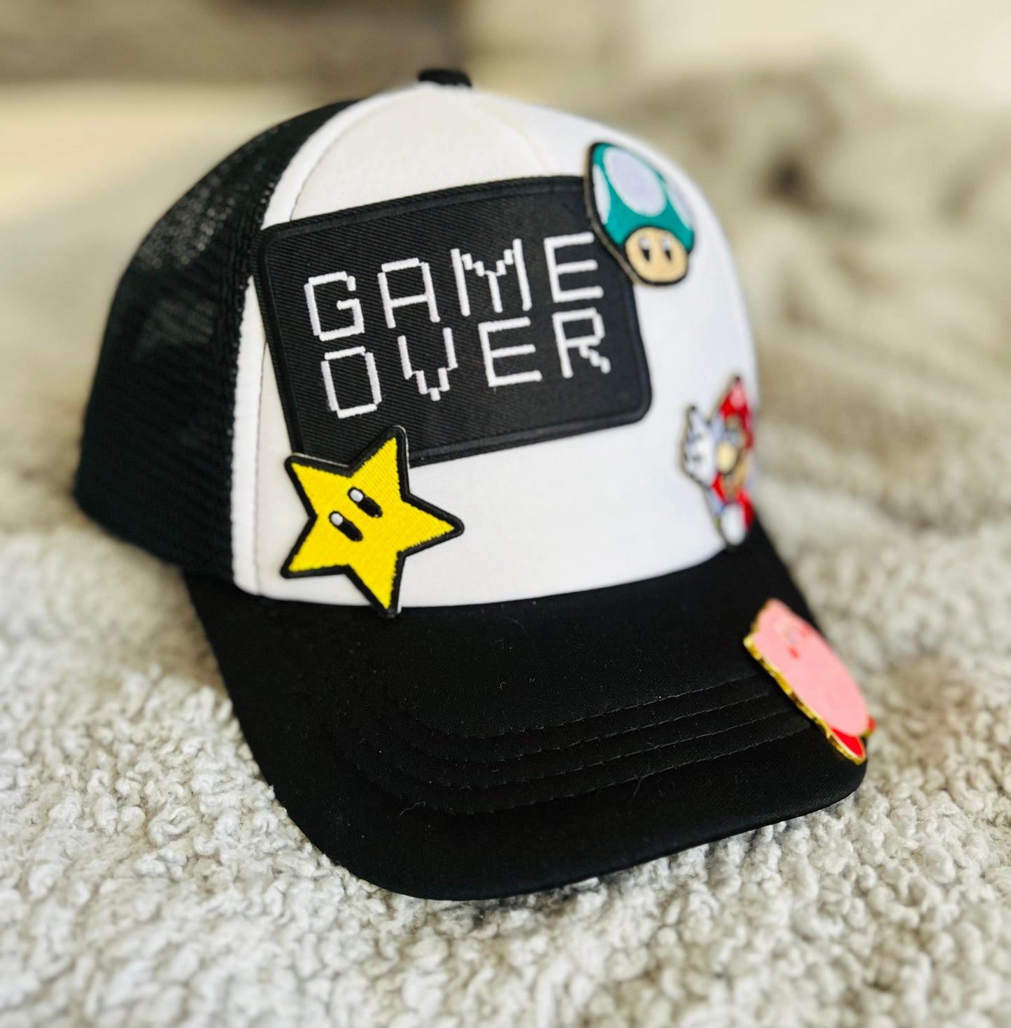 Gamer Hat! Mario & Kirby- One of a Kind!